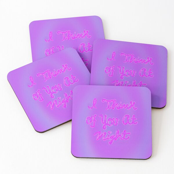 Item preview, I Think of You At Night (purple) Slogan designed and sold by Lv089.
