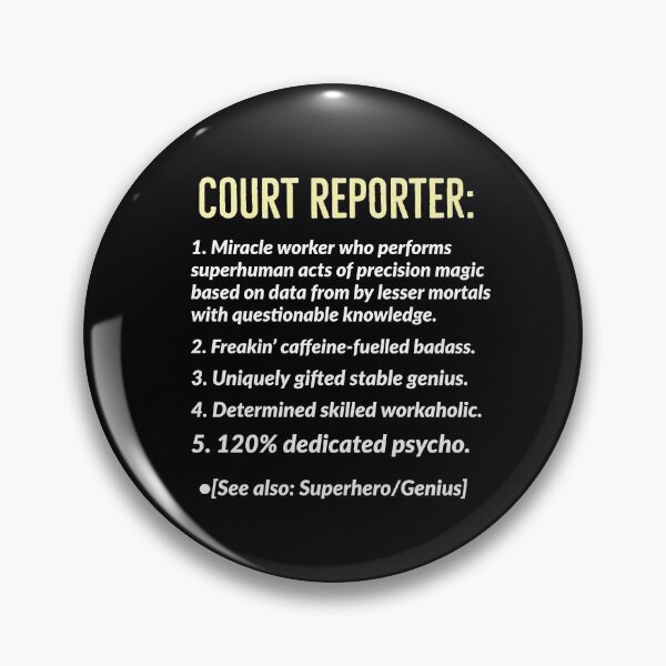 Item preview, Court Reporter Definition designed and sold by AwesomeWorld1.