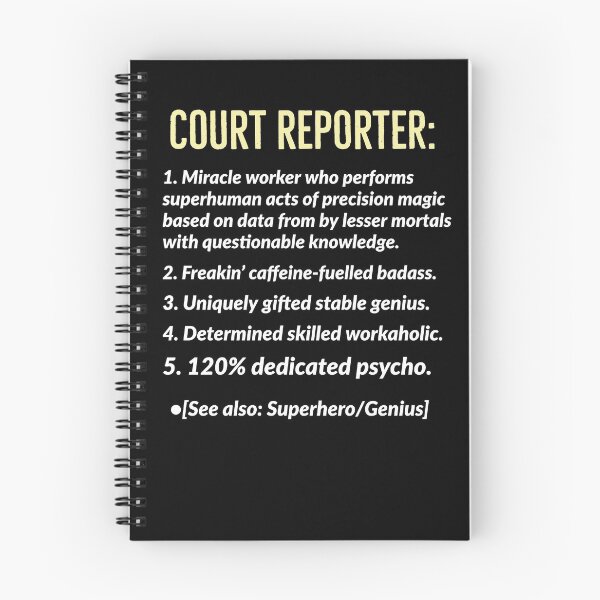 Item preview, Court Reporter Definition designed and sold by AwesomeWorld1.