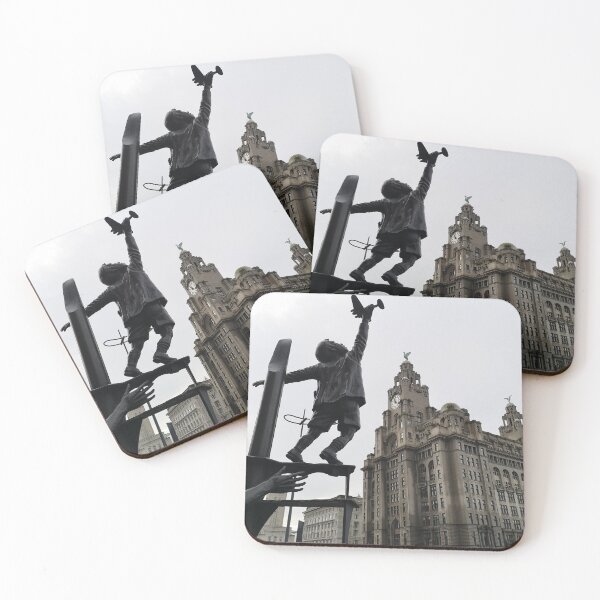 Item preview, Liver Buildings Liverpool Hope Boy with Aeroplane designed and sold by randy0151.