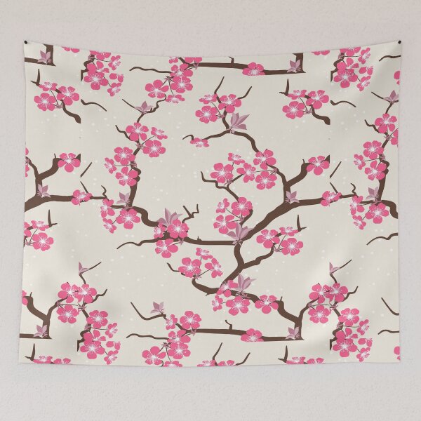 Item preview, Seamless Flowering Cherry Tree designed and sold by DigitalNobleman.