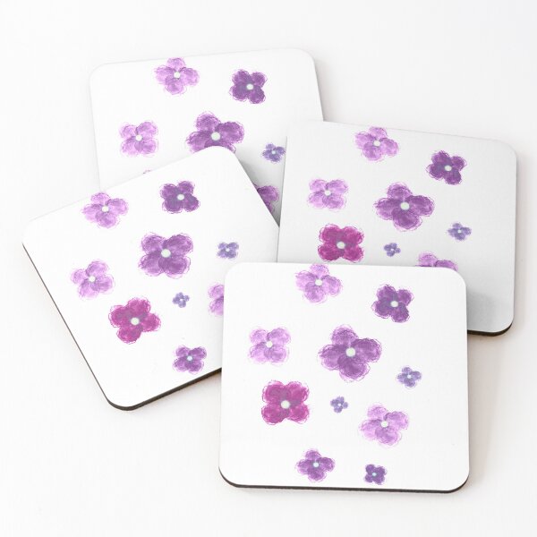 Item preview, Purple Watercolour Flowers designed and sold by madibroo.