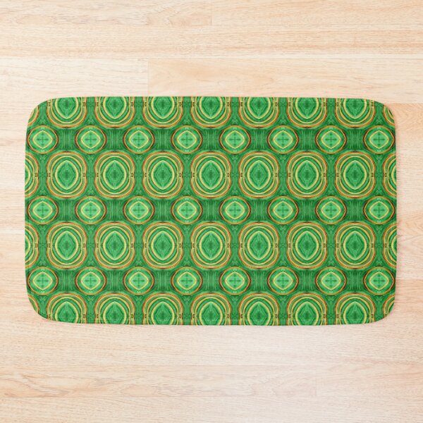 Item preview, Abstract Green Circle Elements Pattern designed and sold by Sebastian Grafmann.