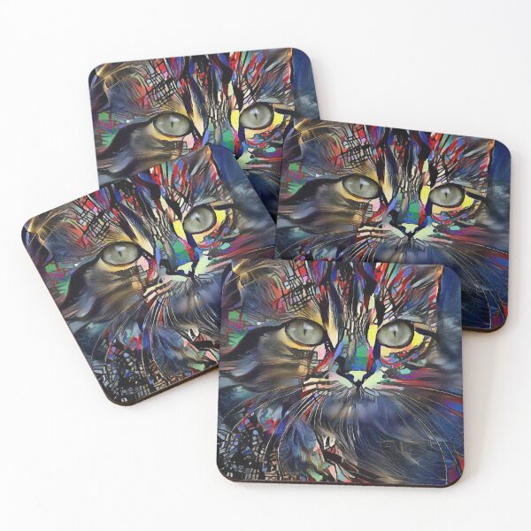 Aperçu de l'œuvre Rainette, chat, chat, chat, minou, peintures Lea Roche créée et vendue par L. ROCHE.