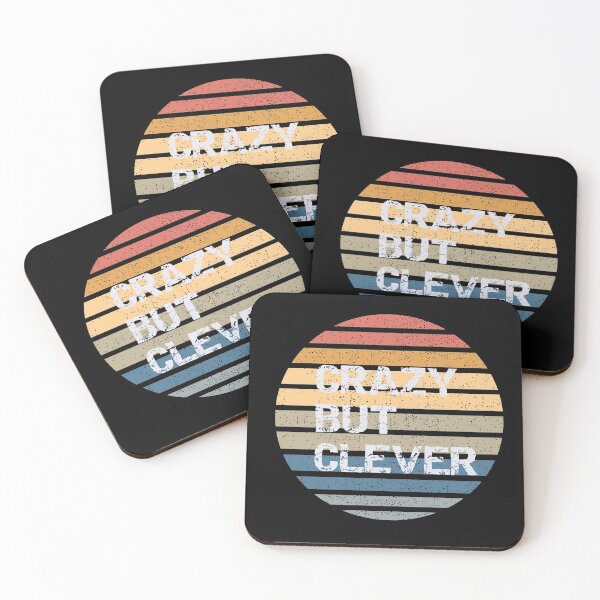 Item preview, Crazy but clever!. Text based design designed and sold by bernd49.