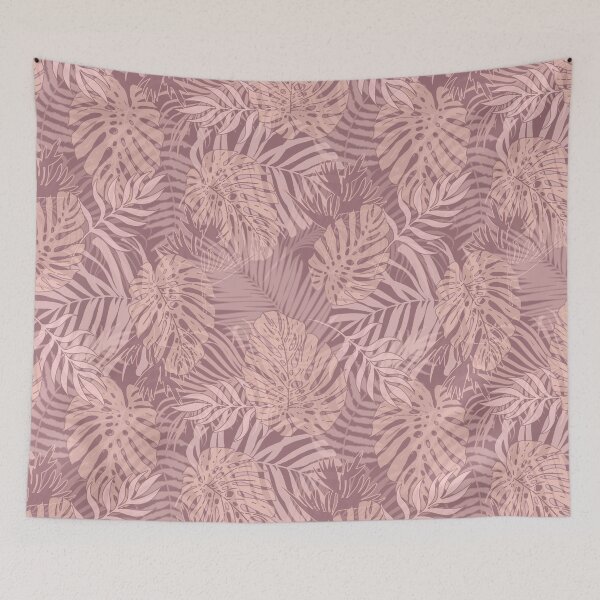 Item preview, Subdued tropic translucent leaves tinted in dusty pink lilac beige subtle seamless pattern. Wild herbs. Wild life. designed and sold by Yulia Chepurova.