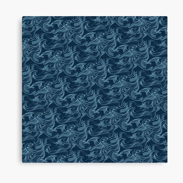 Swimming Mermaids Canvas Print