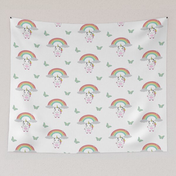 Item preview, Rainbow, Unicorns and Butterflies designed and sold by WildingClan.