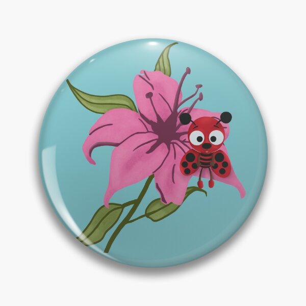 Item preview, Ladybug sitting on a flower designed and sold by nurserybabies.