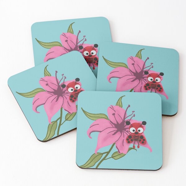 Item preview, Ladybug sitting on a flower designed and sold by nurserybabies.