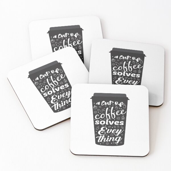 Item preview, A Cup Of Coffee Solves Everything designed and sold by Marstore.
