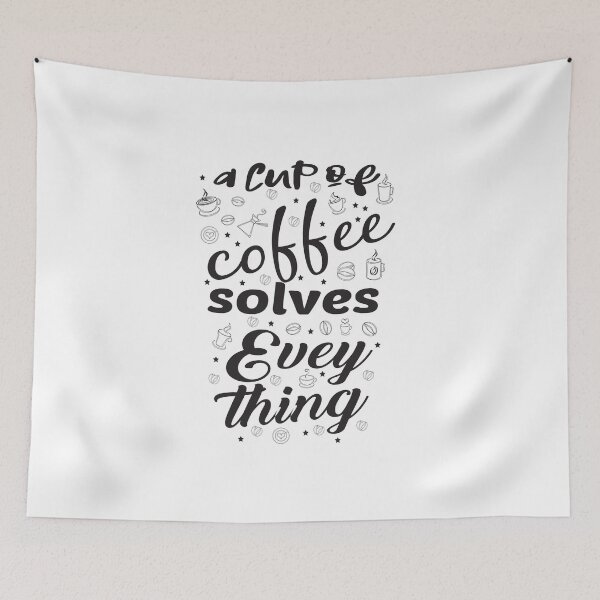 Item preview, Cup Of Coffee Solves Everything designed and sold by Marstore.