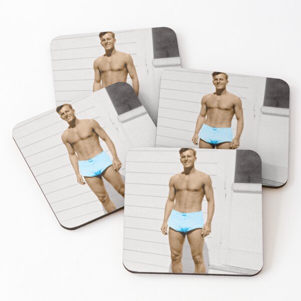 Item preview, Soldier on the porch - vintage shirtless man designed and sold by IntersectPhoto.