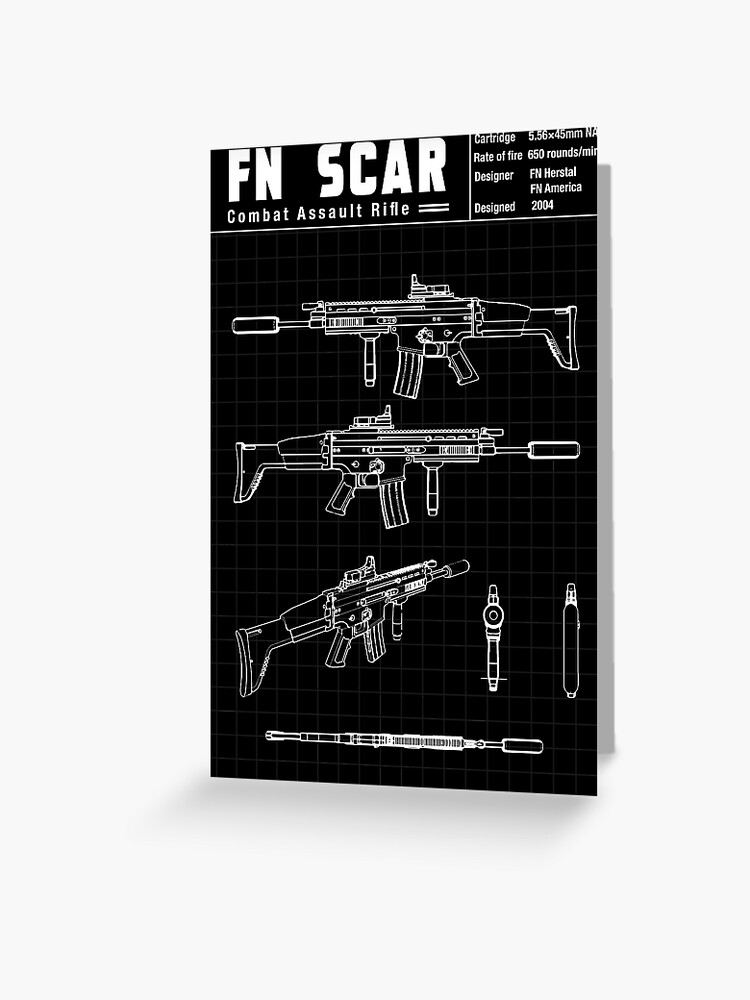 Fn Scar Schema Grusskarte Von Theanomalius Redbubble