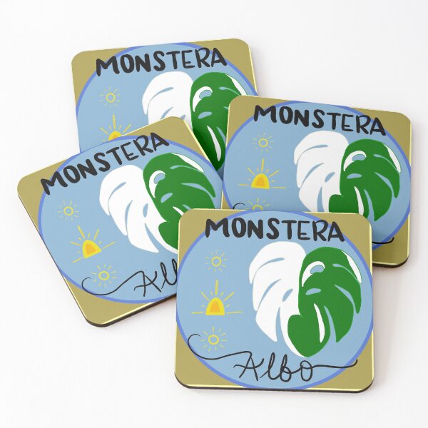 Item preview, Monstera Albo Houseplant Print designed and sold by VibrantByNature.