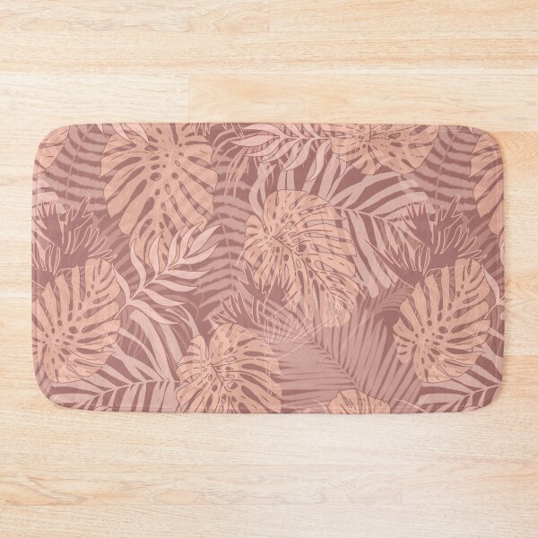 Artikelvorschau, Gedämpfte tropische durchscheinende, subtile Blätter, die in einem nahtlosen Sepia Purplel Beige-Muster getönt sind. Wildkräuter. Wildes Leben. entworfen und verkauft von Yulia Chepurova.