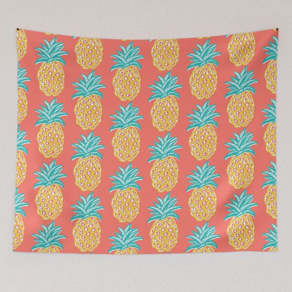 Item preview, Pineapple coral, summer retro sunshine happy! designed and sold by MagentaRose.