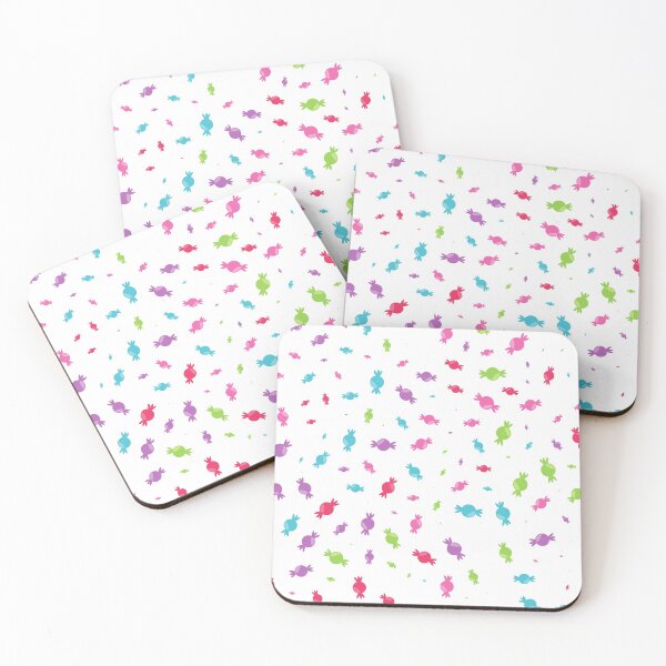 Item preview, colored candies, candy pattern, pink candies, blue candies designed and sold by angelescar.
