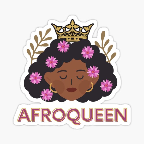 afroqueen photography print Sticker