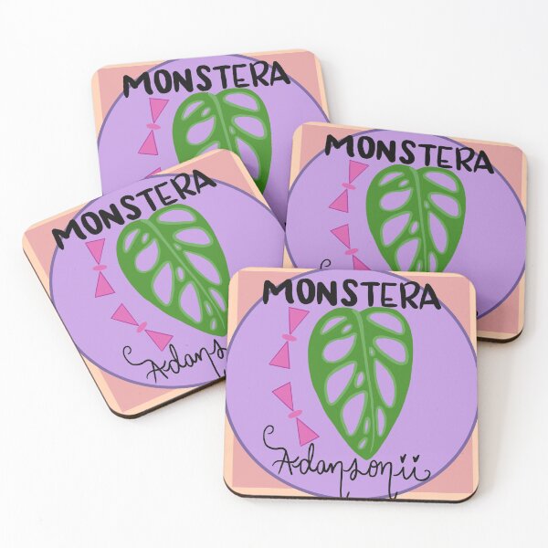 Item preview, Monstera Adansonii Houseplant Print designed and sold by VibrantByNature.