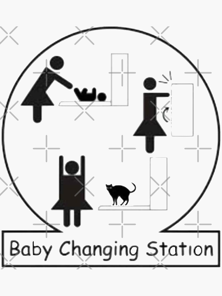 "Baby Changing Station" Sticker for Sale by jakersvelmax Redbubble