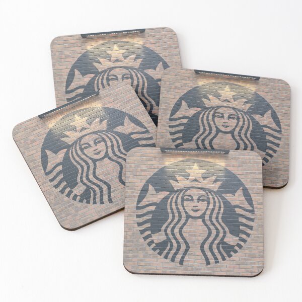 Item preview, Coffee American Shop Iconic Emblem Siren Mermaid Two Twin Tailed Wall Art designed and sold by randy0151.