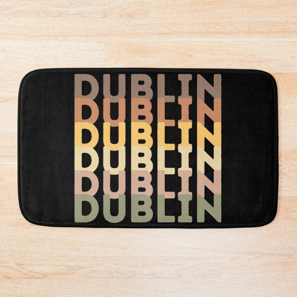 Item preview, Dublin Retro Typography Vintage Colors designed and sold by Hoiho Adventure Shirts.