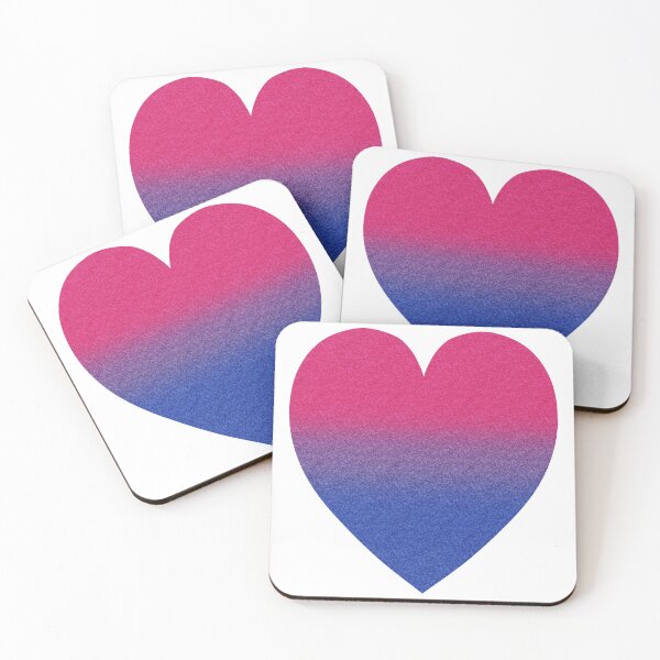 Item preview, Gradient Bisexual Pride Heart designed and sold by JustGottaDraw.