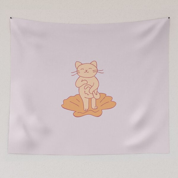 Item preview, Venus meows - Orange designed and sold by sarahspivey.