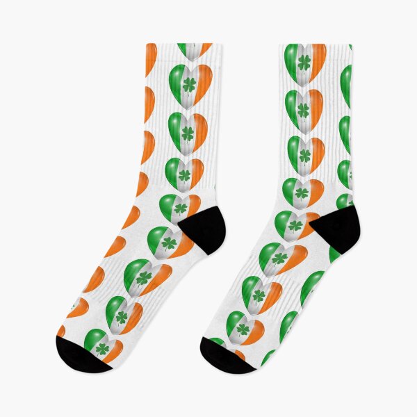Item preview, Ireland Flag Luck O The Irish Heart designed and sold by CoolHippoQuotes.