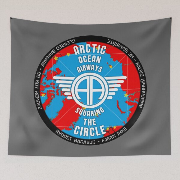 Item preview, 2028 Arctic Ocean Airways Luggage Tag designed and sold by Aethervision.