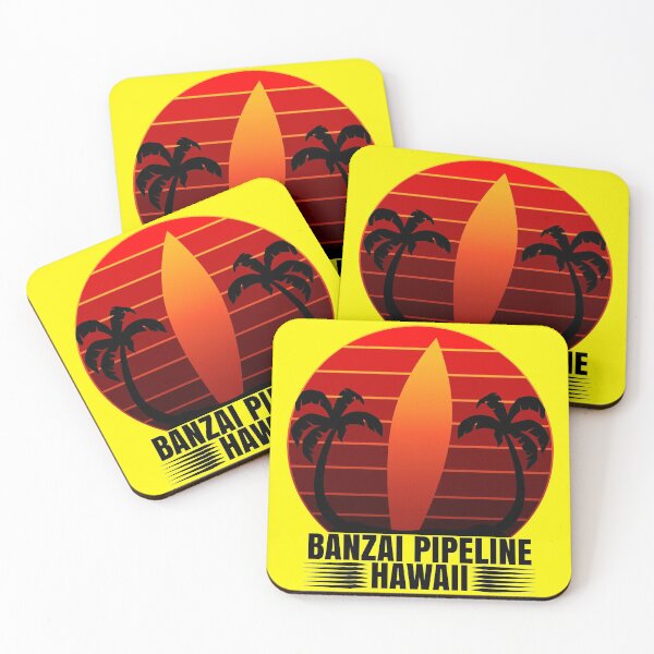 Item preview, Banzai Pipeline Hawaii Surfing Vacation Longboard Sunset designed and sold by CharJens.