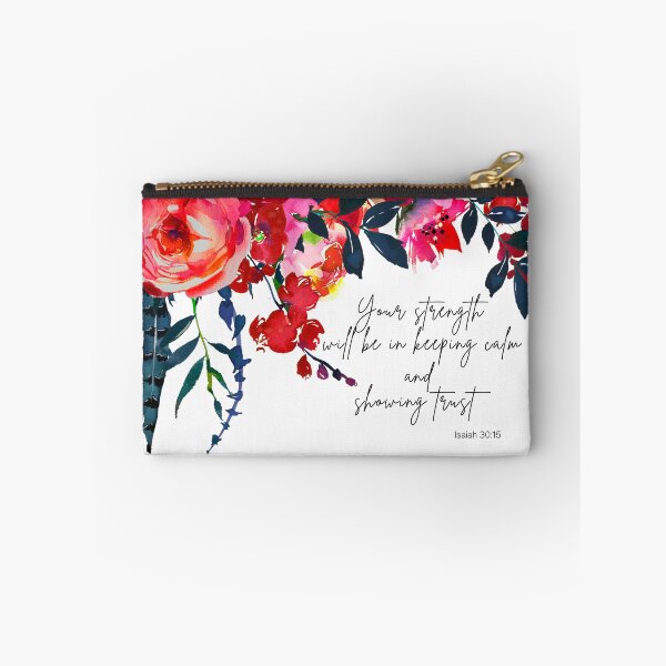 Item preview, Pink Floral Isaiah 30:15 | Your Strength Will Be In Keeping Calm And Showing Trust designed and sold by MettledDesigns.