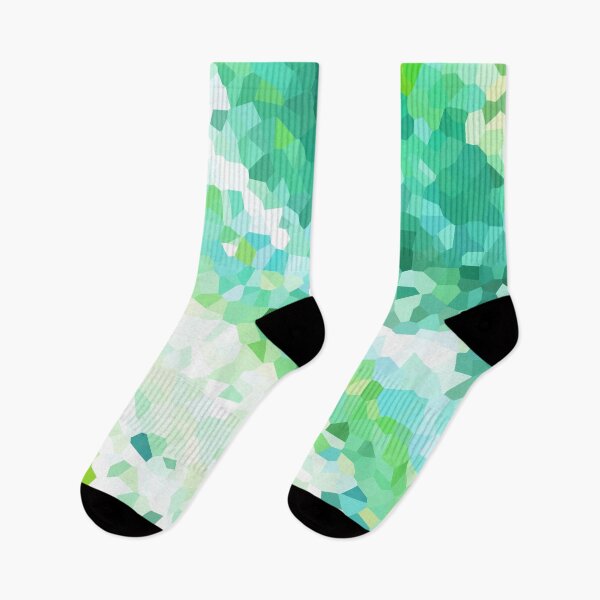 Item preview, Cool Green Turquoise Blue White Abstract Geometric Shape designed and sold by wenarts.