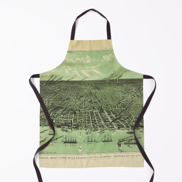 Item preview, Central Detroit, Michigan (1910) designed and sold by allhistory.