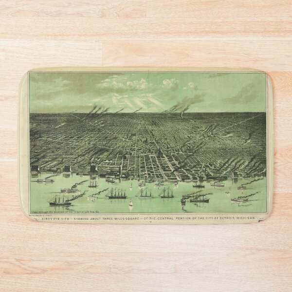 Item preview, Central Detroit, Michigan (1910) designed and sold by allhistory.