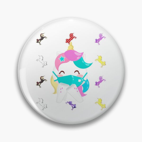 Item preview, Unicorns and surgical mask designed and sold by WildingClan.