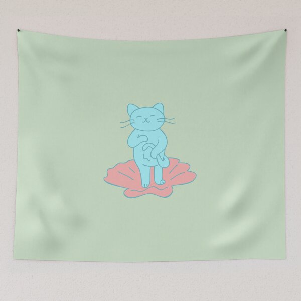 Item preview, Venus meows - blue designed and sold by sarahspivey.