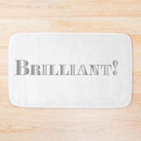 Item preview, The word Brilliant in silver with white border sticker designed and sold by StickersbyVW.
