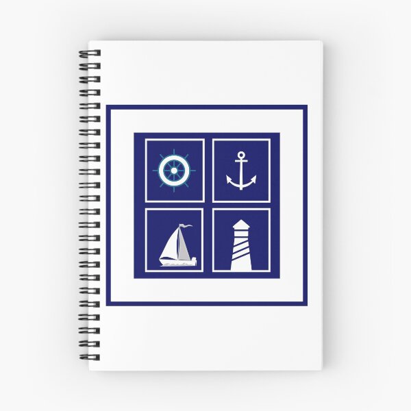 Item preview, Nautical navy blue and white theme design designed and sold by Shir-designs.