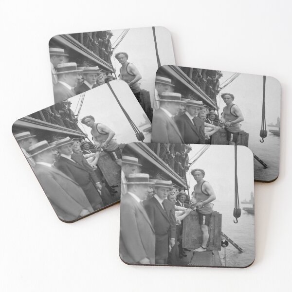 Item preview, Harry Houdini Preparing For Escape Act - New York Harbor - 1912 designed and sold by warishellstore.