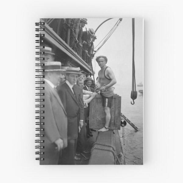 Item preview, Harry Houdini Preparing For Escape Act - New York Harbor - 1912 designed and sold by warishellstore.