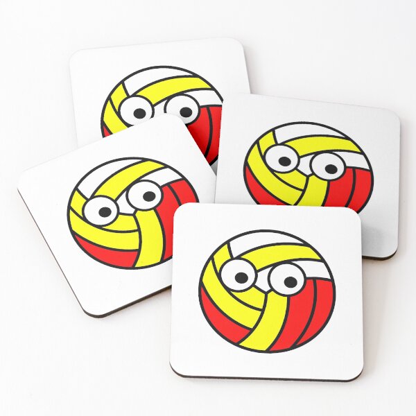 Item preview, pop colorful happy volleyball smiley designed and sold by Mr.Epic - Shop.
