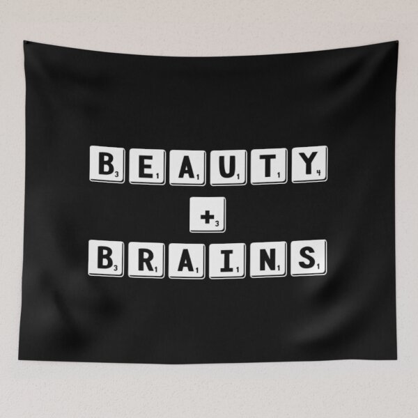 Item preview, Beauty Brains Block Text designed and sold by MerciMe.