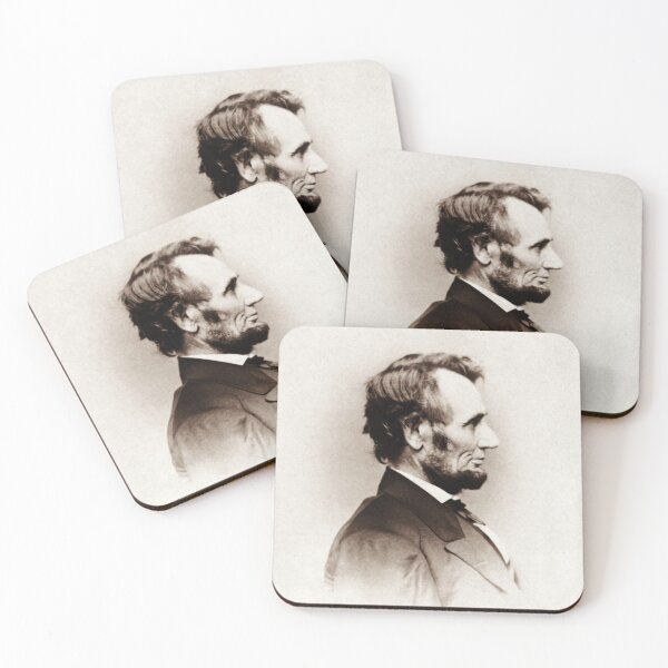 Item preview, President Lincoln Side Profile Portrait - 1864 designed and sold by warishellstore.
