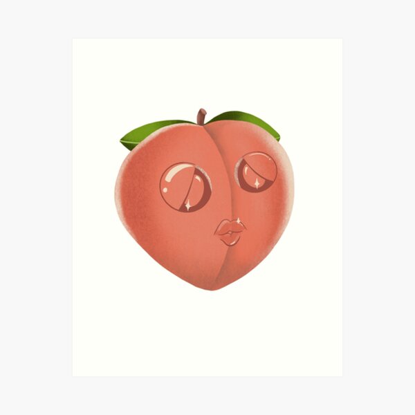 Peach Fruit Art Prints for Sale