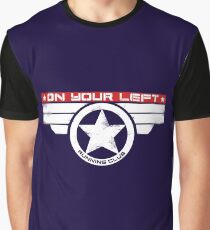 "On Your Left Running Club" Hybrid Inverted Graphic T-Shirt