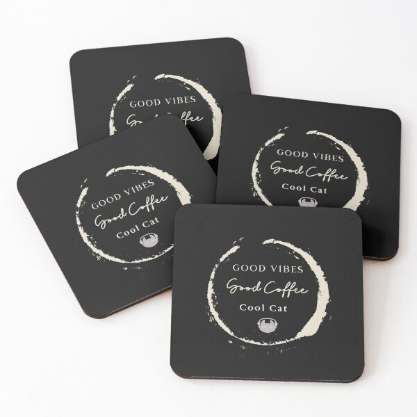 Item preview, Good Vibes, Great Coffee, Cool Catitude designed and sold by Purrfecta.