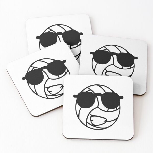 Item preview, happy volleyball smiley with sunglasses designed and sold by Mr.Epic - Shop.