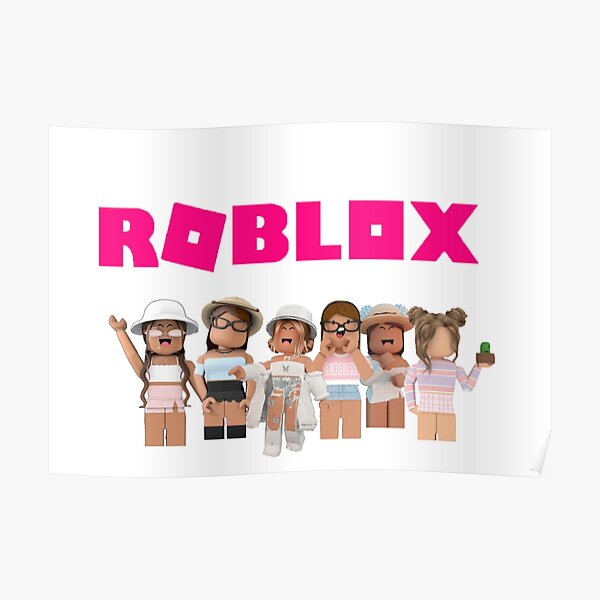Roblox Posters Redbubble - cute picture of two girls in roblox